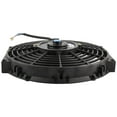 thumbnail image 3 of BOXI 10" Universal Electric Radiator Cooling Slim Fan 12V with Mounting Kit (Heavy Duty Wide Curved - 6 S Blades, 10 Inch Pull Fan Black), 3 of 7