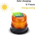 thumbnail image 3 of 12V Solar / USB LED Luz de advertencia Imán giratorio Luz intermitente para automóvil Auto Camión Inalámbrico súper brillante Vhermosa BST3067128, 3 of 5