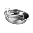 thumbnail image 4 of jifeng Shabu Shabu Pot Hot Pot with Divider Mandarin Duck Pot Kitchen Supply Double Flavor Hotpot Hot Pot Cooking Pot for Party Home 30cm, 4 of 9