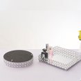 thumbnail image 4 of Bandeja de metal Bandeja de almacenamiento de hierro de estilo europeo Bandeja decorativa de cristal para cosméticos Adornos ligeros de lujo, 4 of 5