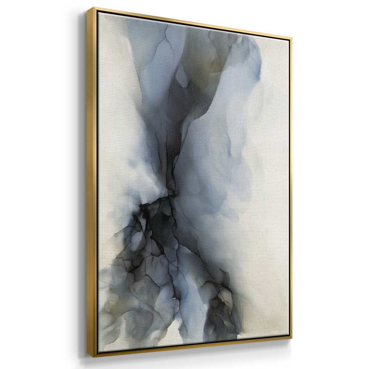 Low Tide Framed Premium Gallery Wrapped Canvas - Ready to Hang - 27 x 41 - Gold Floating Frame