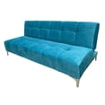 thumbnail image 2 of Sofá Cama Reclinable Okis Azul Turquesa, 3 Posiciones, SALVANTO, 2 of 9