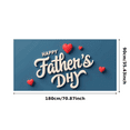 thumbnail image 3 of Decorative Design Happy Father's Day Banner Heart Accents Celebration Decoration for Father's Day Party Event Decoration Home, 3 of 7
