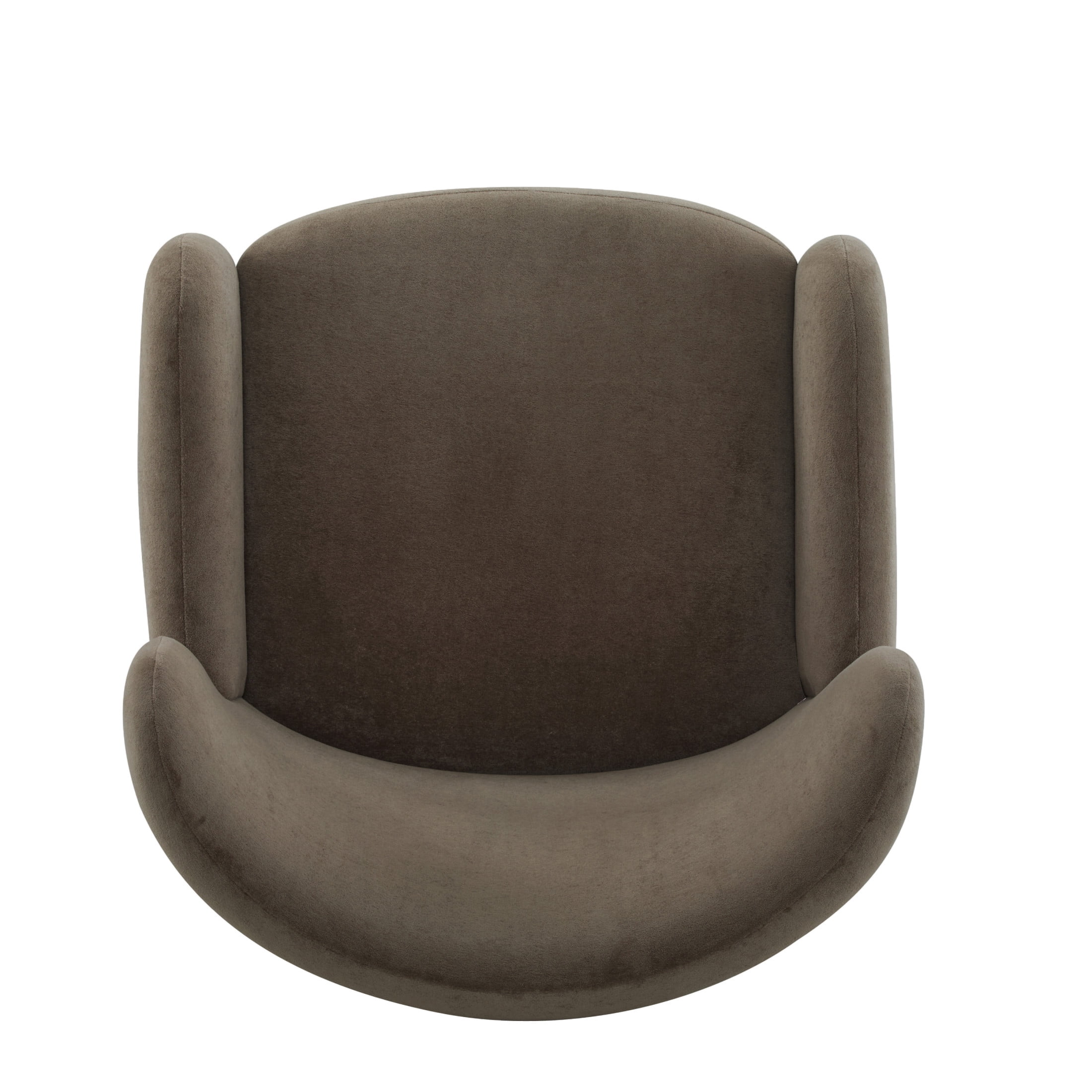 Christopher Knight Home Velvet Upholstered Mid Century Modern Accent Arm Chair with Wingback, Dark Brown