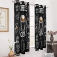 thumbnail image 3 of Coffee Pattern Window Blackout Curtain 3d Printed Blackout Curtain Bedroom Living Room Hotel Window 2 Panel Shade, 3 of 6