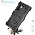thumbnail image 3 of Ebizware Samsung Galaxy A36 5G Case with [Built-in Screen Protector] and Swivel Holster Belt Clip, Military Grade Heavy Duty Protective Defender Kickstand Phone Case Cover for Galaxy A36 5G - Black, 3 of 10