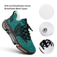 thumbnail image 4 of Flowers, Leaves, Lines, Green Walking Shoes for Men Woman Lightweight Tennis Fashion Elastic Sports Shoes Cushion Basketball Shoes, 4 of 7