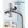 thumbnail image 4 of FORIOUS Kitchen Faucet with Pull Down Sprayer, Waterfall Sink Faucet for 3 Function, Stainless Steel Single Handle Modern Laundry Faucet fo, 4 of 9