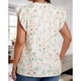 thumbnail image 5 of Oryer Plus Size Tank Tops for Women, V Neck Trendy Tunic Summer Shirts for Women Sleeveless Casual Womens Blouse 1X-5X, 5 of 6