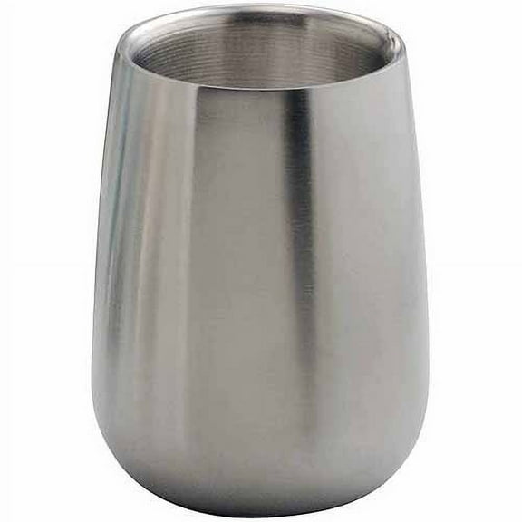 iDesign Stainless Steel Nogu Tumbler Cup for Bathroom, 3.25" D x 4" H