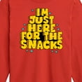 thumbnail image 3 of Instant Message - I'm Just Here For The Snacks - Toddler & Youth Long Sleeve Graphic T-Shirt, 3 of 6