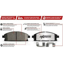 PowerStop Front and Rear Z36 Truck & Tow Carbon-Fiber Ceramic Brake Pad and Drilled and Slotted Rotor Kit Fits: FORD Select Models K5573-36
