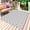Light Gray, variant on Black White Morocco Outdoor Rug for Patio/Deck/Porch, Non-Slip Large Area Rug 3 x 5 Ft, Modern Abstract Classic Geometric Indoor Outdoor Rugs Washable Area Rugs, Reversible Camping Rug Carpet Runner