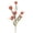 Brown, variant on Artificial Billy Ball Stem 6 Head Floral Branch with Fabric Leaves and Flexible Wired Stem for Indoor Display