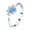 Blue, variant on Rose Gold Footprint Heart Opal Ring For Women Gold Plated Inlay With Opal Centerstone And Colorful Sparkle Shine