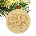 thumbnail image 4 of Merry Christmas Wood Christmas Tree Holiday Ornament, 4 of 7