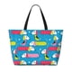thumbnail image 2 of Fotbe Color Dachshund Dog Bolsa de Viaje para Playa - Resistente al Agua, Bolsa Tote de Gran Capacidad y Ligera con 7 Bolsillos para Mujeres y Hombres, 2 of 7