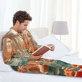 thumbnail image 6 of Kdxio Fantasy Underwater Jellyfish Men’s Pajama Set Pajamas For Men 2 Piece PJ Set with Men Pajama Pants and Long Sleeve T-Shirt Lounge Set-Large, 6 of 7