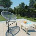 thumbnail image 1 of vidaXL Chaise de Jardin Lune en Rotin Gris, 1 of 4