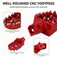 thumbnail image 2 of Estriberas de moto ANXin Universal CNC para CRF RX CR 50-125 cc, 2 of 7