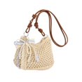 thumbnail image 4 of Bolso hombro tejido para la playa, bolso tote sencillo y elegante para ir al trabajo, negocios o trabajo. Beige, 4 of 8