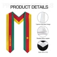 thumbnail image 6 of More design Graduation shawl Cameroon Flag & United States Flag Stole Sash Honor Study Aboard International Students, 6 of 11
