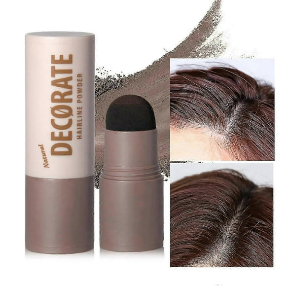 Hair Powder Stick, Hairline Powder Stick, Root Touch Up for Thinning Hair, Grey Hair Shadow Cover Up, Instantly Root Concealer for Natural Voluminous