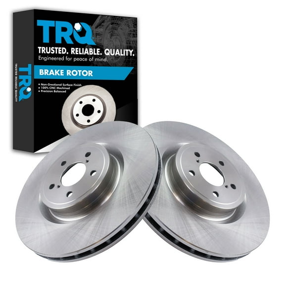 TRQ Front Brake Rotors Set Vented Fits Select 2017-2020 Subaru BRZ 2004 Impreza 2019-2020 Toyota 86
