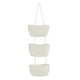 thumbnail image 1 of Cesta colgante de algodón de 3 niveles, estante de pared para frutas y verduras, ahorra espacio blanco, 1 of 9