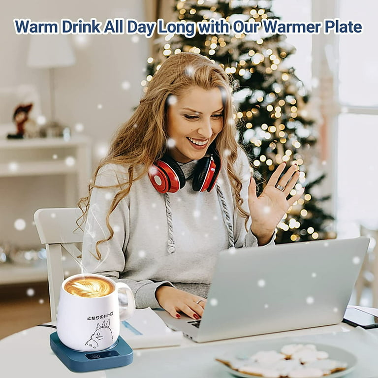 Belom Cup Warmer Thermostat Coaster Coffee Mug Warmer Smart Electric Beverage  Warmers for Office Home Desk Use 