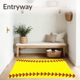 thumbnail image 3 of ODIKA 2'x3' Machine Washable Non-Slip Area Rug, Championship Trophy Game Celebration Memorabilia High Traffic Rug, Yellow, 670349, 3 of 7