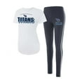thumbnail image 4 of Women's Concepts Sport White/Charcoal Tennessee Titans Sonata Short Sleeve Top & Leggings Set, 4 of 6