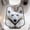 Polar Bear, variant on 3D Realistic Wildlife U-Shaped Contour Bathroom Mat, Non Slip Soft Absorbent Diatomaceous Earth Toilet Base Floor Rug, Funny Animal Decor Bathroom Accessory (Gray Wolf)