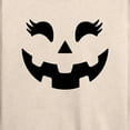 thumbnail image 3 of Instant Message - Pumpkin Face 2 - Women's Lightweight French Terry Long Sleeve Shirt, 3 of 6