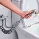 thumbnail image 2 of Flexible Shower Hose ABS Spring Flexible Shower Hose for Water Sanitary Toilet Bidet Spray Gun Bathroom(Gray), 2 of 4