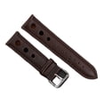 thumbnail image 1 of ZWP Genuine Leather Watchband 18mm 20mm 22mm 24mm Brown Coffee Black Racing Strap Handmade Stitching Quick Release Watch Band, 1 of 2