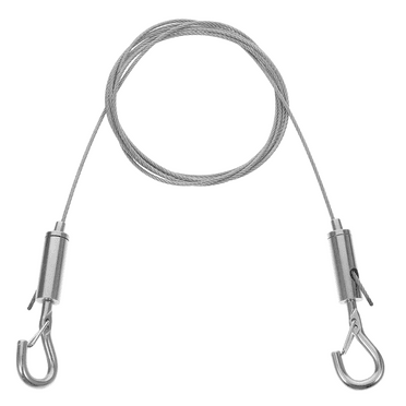 Hytrove Hanging Wire Silver 1 Set 59.06X0.67X0.39In