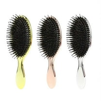 IMY-1pc Nylon & Boar Bristles Air Cushion Scalp massager Hair Brush for hair growth, Silver
