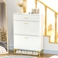 thumbnail image 2 of HOMCOM Armoire de Rangement pour Chaussures Organisateur de Chaussures Moderne avec Portes Rabattables, 2 of 10