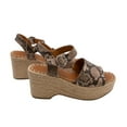 thumbnail image 2 of Universal Thread Morgan Espadrille Wedge Sandal Grey Snake Print US Women's 6W, 2 of 8