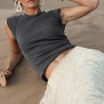 thumbnail image 2 of Knit Tank Tops For Women，Plus Size Tank Tops Crewneck Tank Top Women Linen Tops Lightweight Linen Tank Tops Loose Fit Cami Loose Fit Camisole Sleeveless Cotton Tops Racerback Tank Tops, 2 of 9