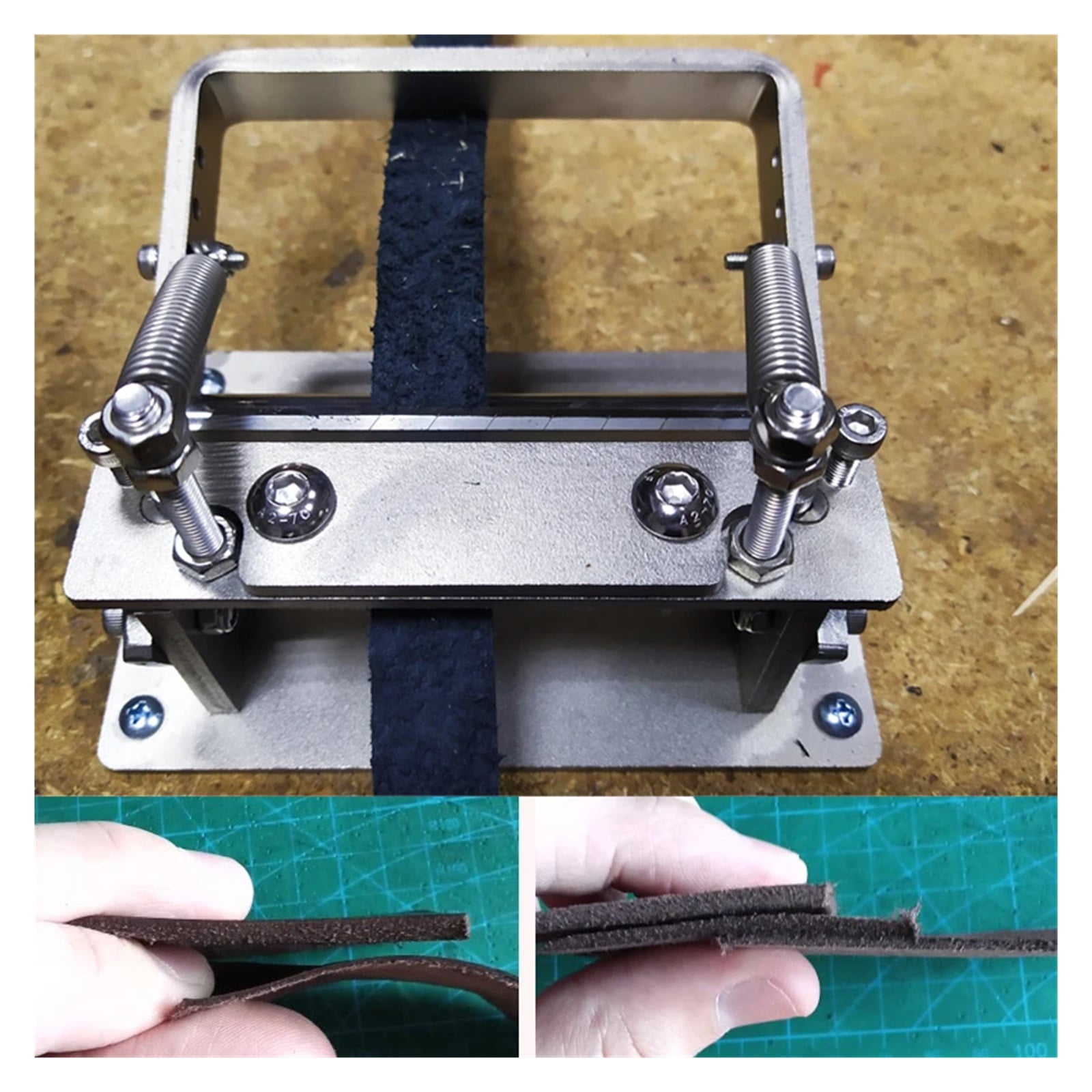 Manual DIY Strips Belt Thinning Machine Manual for Cowhide Leather Splitter Machine Cutting Peeler Roller Tool ,Power Tools