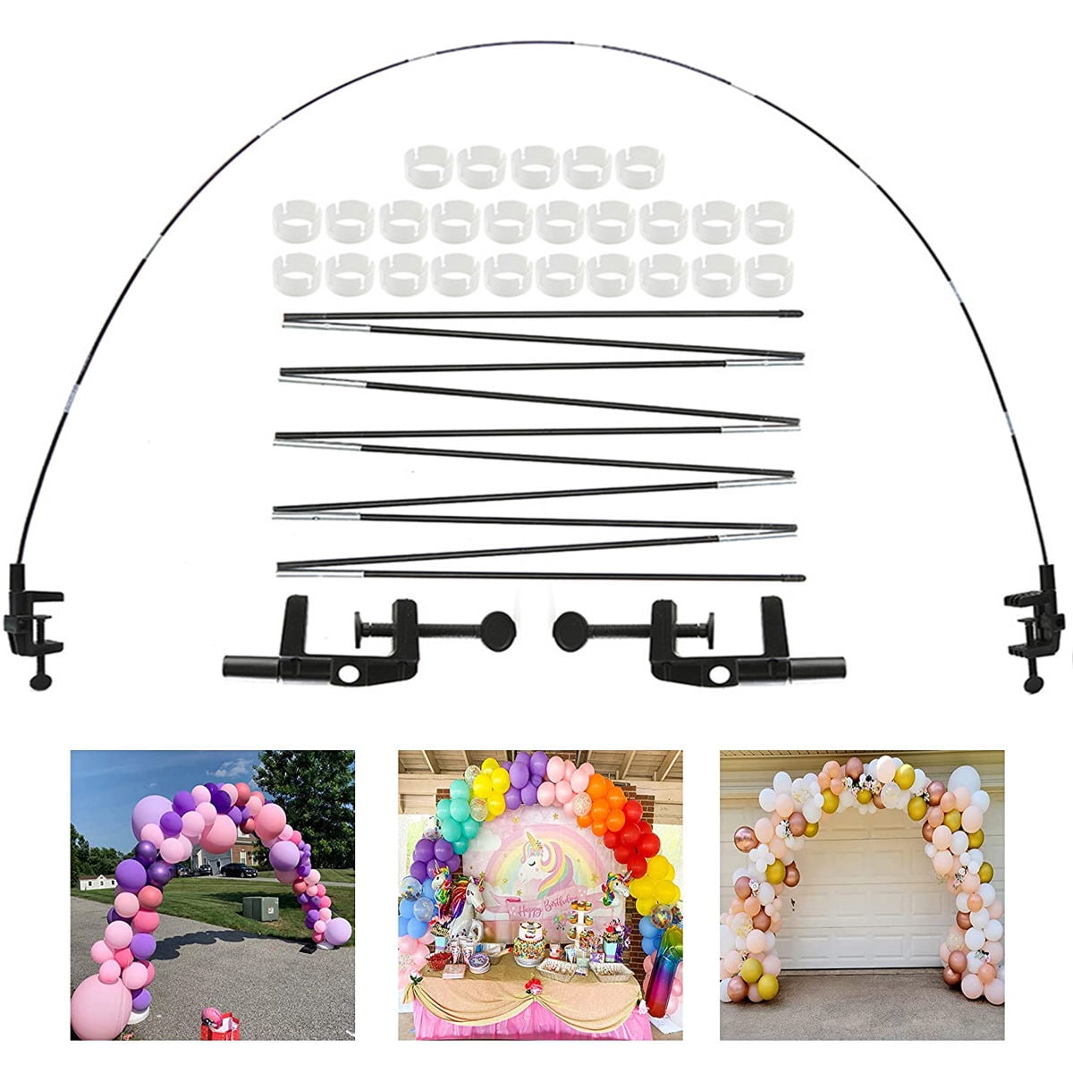 Dream Lifestyle Balloon Arch Kit,Adjustable Removable Fiber Stick Table