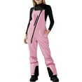 thumbnail image 2 of Oksale Kids' One Piece Ski Suit Waterproof Snowsuits Slim Snowboard Suit Bib Pants for Cold Weather Active Outdoor Pink 6 Years, 2 of 8