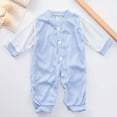 thumbnail image 5 of ZACPNCV Baby Girl Newborn Clothes 8-Piece Layette Set with Bodysuits, Pants, Hats, Infant Gift Outfits Blue 0-3 Months, 5 of 6
