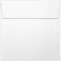 LUXPaper Square Invitation Envelopes, 5 1/4 x 5 1/4, White Linen, 250 Pack