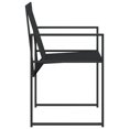 thumbnail image 6 of vidaXL Patio Chairs 4 pcs Black Steel and Textilene, 6 of 11