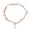 Pink, variant on sunsanly Women Necklace Irregular Multicolored Natural Stone Beaded Chain Elegant Dress-Up Fashion Jewelry Stones Necklace Faux Pearl Clavicle Chain Jewelry Gift