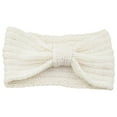 thumbnail image 2 of MSJUHEG Bow Headband,Padded Headband,Bow Scrunchie,Velvet Headband,Tie Headband,Hair Accessories Elastic Knitted Thermal Sport Head Hairband Sweet Girls White One size, 2 of 2