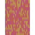 thumbnail image 1 of Ahgly Company Machine Washable Indoor Rectangle Transitional Mango Orange Area Rugs, 5' x 7', 1 of 7
